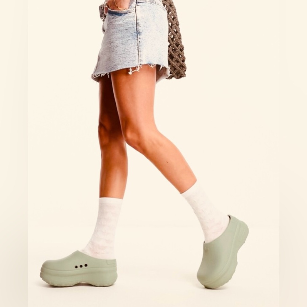 adidas Sage Green Mules
